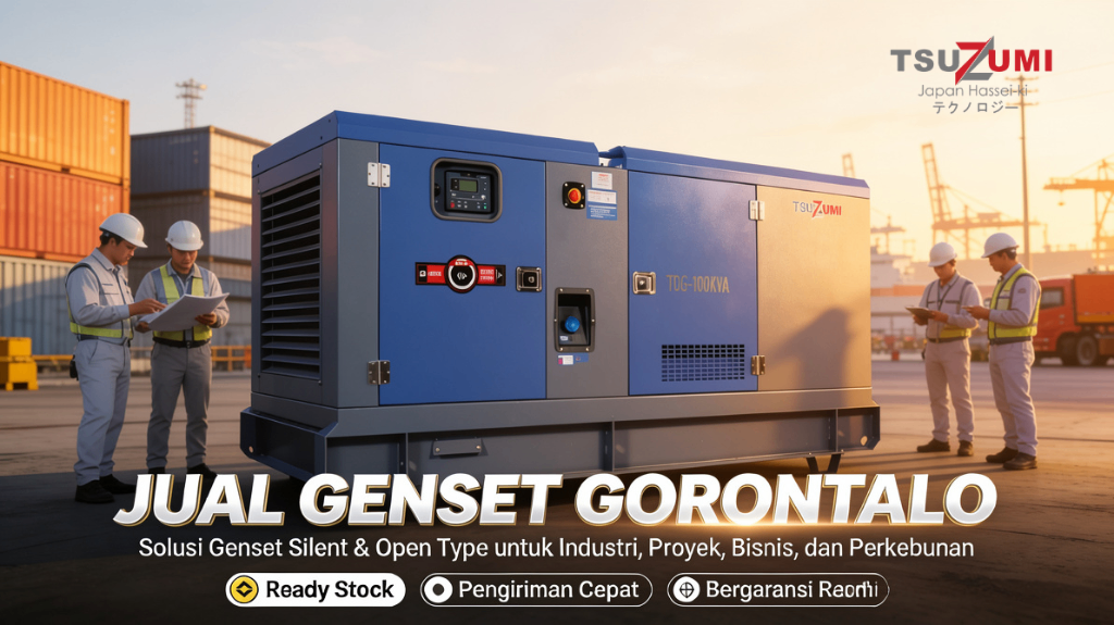 Jual Genset Gorontalo Berkualitas Tsuzumi Japan Hemat BBM & Tahan Lama